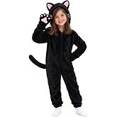 Corespe Cat Costume Kids Halloween Animal Onesie for Girls Boys