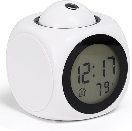 Trixes Reveil Numerique Horloge Parlante Projecteur Amazon Fr Cuisine Maison