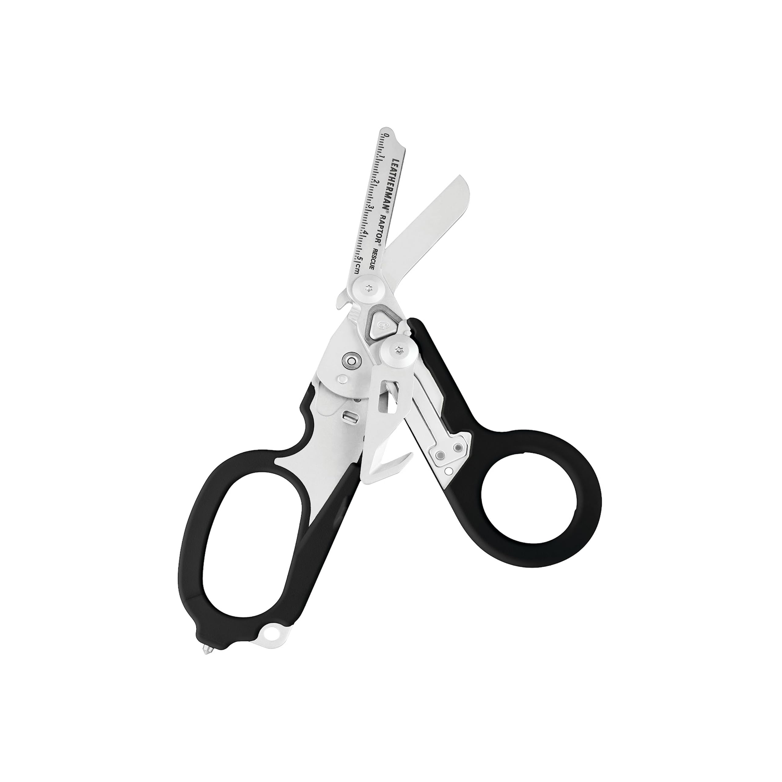 Leatherman Raptor Rescue - Emergency Response Folding Shears with Strap Cutter & Glass Breaker, Black with Utility Holster