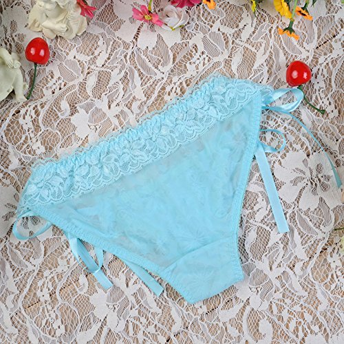 Milly Store Women Tie Panties Bowknot Ribbons Lace Invisible Crotch