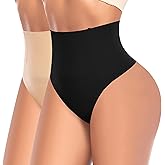 Werena Tummy Control Thong Shapewear for Women High Waist Shaping Underwear Seamless Body Shaper Panties Girdle