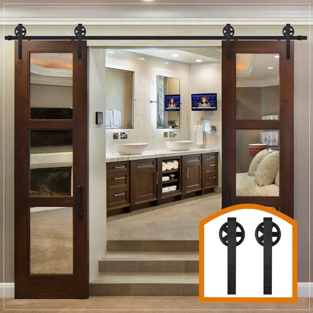 Amazon Com Zekoo 10 Ft Rustic Sliding Wood Barn Door Hardware