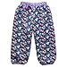 Mingao Girls Rain Pants Flower Waterproof Warm Outdoors 4-5 Years (Purple)