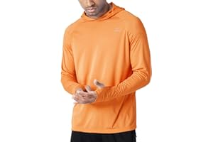 Willit Men's Sun Shirts UPF 50+ Rash Guard Long Sleeve Sun Protection Hoodie SPF UV Fishing Lightweight Athletic Running