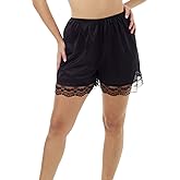 Underworks USA Pettipants Nylon Culotte Slip Bloomers Split Skirt 4-inch Inseam - 8493