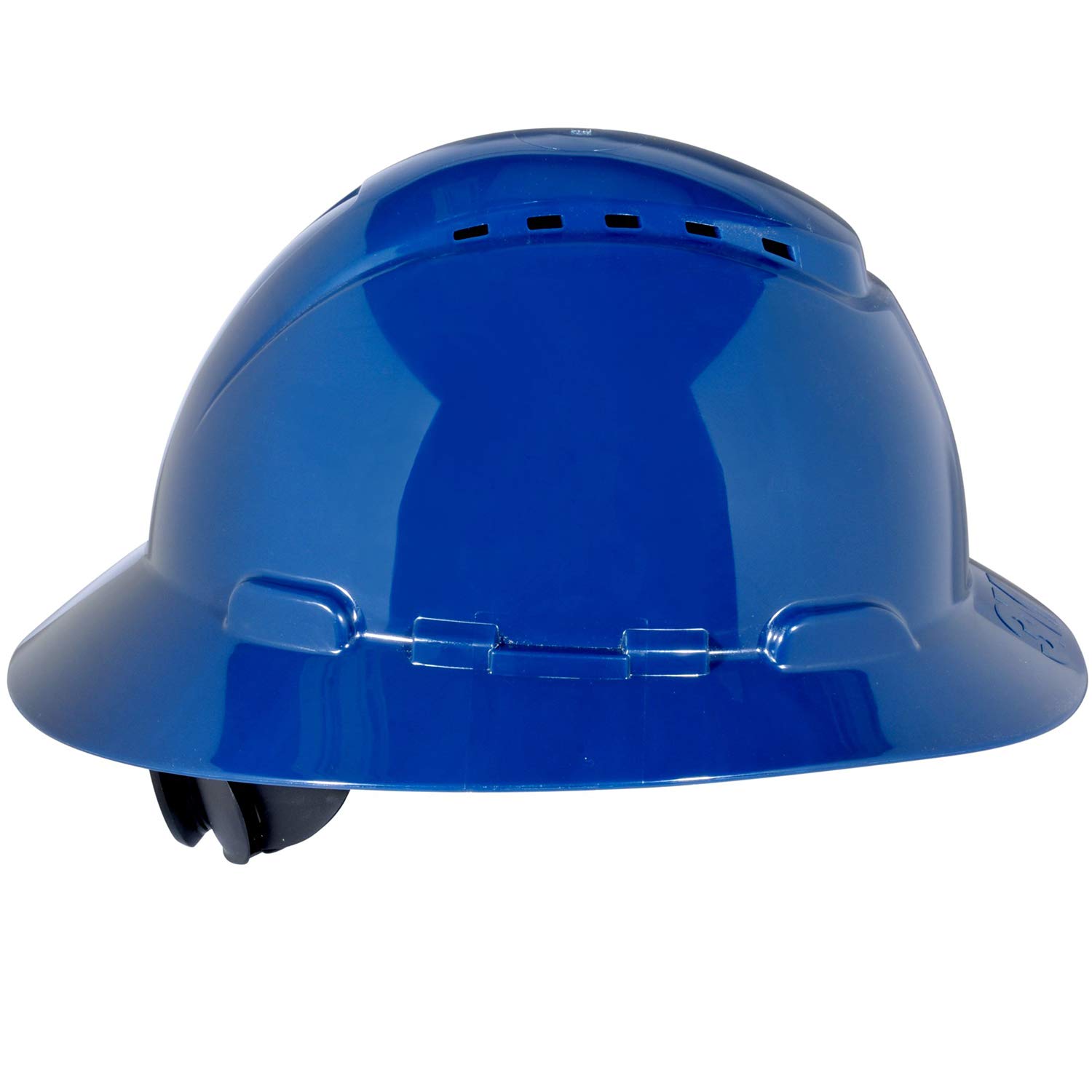 3M Full Brim Hard Hat H-810V, Navy Blue 4-Point Ratchet Suspension, Vented: Hardhats: Industrial & Scientific