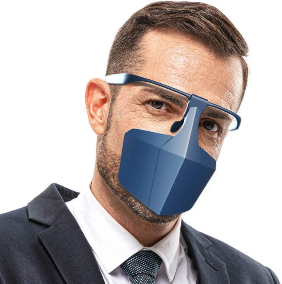 fublousRR5 Mouth Face Cover, Reusable Mouth Face Cover Dustproof Anti-Saliva Face Shield Protective Mouth Face Cover Green