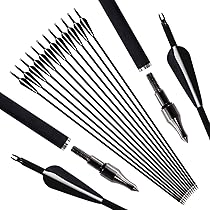 Arrows For 6pc 30-Inch Shaft 300-Spine Arrow Removable Tips Targeting Hunting Arrow Turkey Feather 3 Inch Feathered Carbon Arrows For Traditional Bow Long-Bow Compound Bow Adult Youth Archery Camo Recurve Bow