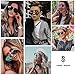 SOJOS Oversized Aviator Sunglasses Mirrored Flat Lens for Men Women UV400 SJ1083 with Silver Frame/Blue Mirrored Lens