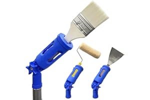 YLTOLOO Multi-Angle Paint Brush Extender, 1 PCS Extension Pole Attachments for Paint Brushes and Rollers, with Rotating Head, Great for High Ceilings, Corners, Edges
