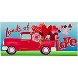 Evergreen Sassafras Loads of Love Interchangeable Entrance Doormat | Indoor and Outdoor | 22-inches x 10-inches | Non-Slip Backing | All-Season | Low Profile | Home Décor