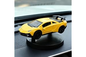 Cool Car Hanging Decorations, New Drift Alloy Design, Center Console Car Decoration Ornaments (Yellow)
