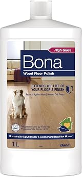 Bona Wood Floor Polish Gloss Finish 1 Litre for Varnished Floors view 1