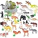 Plastic Animal Figures for Toddlers Kids, Glonova 54 Pcs Mini Jungle Animals Toys Set