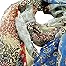 Novels-wear 2017new 100%mulberry Silk Scarf Wrap Luxury Brand Logo Print Blue