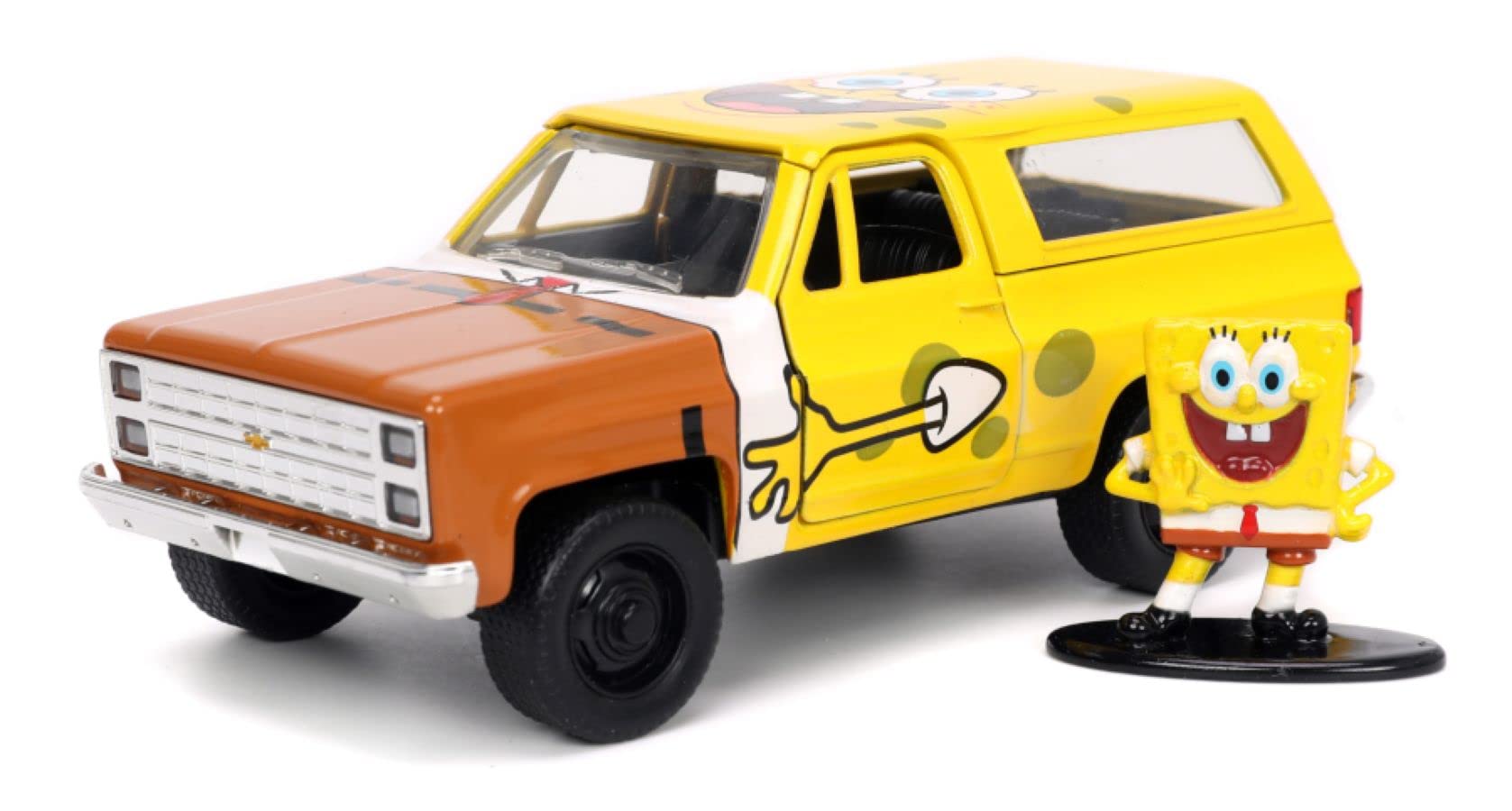 Jada - 1:32 HWR - 1980 Chevy K5 Blazer With Spongebob Figure