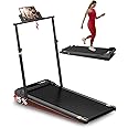 Walking Pad Treadmill with Incline,Under Desk Treadmill with Incline 2 in 1 for Walking and Jogging,2.5HP Compact Incline Walking Pad for Home Office with Remote Control