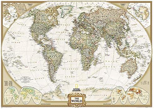 National Geographic World Wall Map - Executive - Laminated