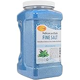 SPA REDI - Detox Foot Soak Pedicure and Bath Fine Salt, Mint and Eucalyptus, 128 Oz - Made with Dead Sea Salts, Argan Oil, Coconut Oil, and Essential Oil - Hydrates, Softens and Moisturizes