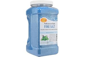 SPA REDI - Detox Foot Soak Pedicure and Bath Fine Salt, Mint and Eucalyptus, 128 Oz - Made with Dead Sea Salts, Argan Oil, Coconut Oil, and Essential Oil - Hydrates, Softens and Moisturizes