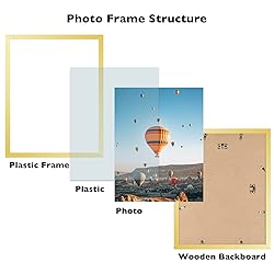 JCJMY 14x19 Picture Frame Gold for Poster Photo