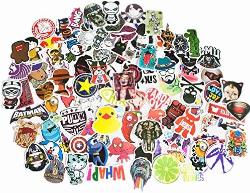 MEGA Cool Graffiti Stickers Decals Vinyls | Pack of 100 Finest Quality | Perfect To Personalize Laptops, Skateboards, Luggage, Cars, Bumpers, Bikes, Bicycles LBMQ-DE-L0 | The Mezele Store