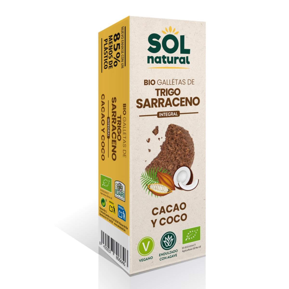 Sol Natural SOLNATURAL T.SARRACENO Coco-Cocoa Bio 175 g, Not Applicable
