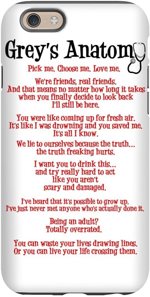 Amazon Com Cafepress Grey S Anatomy Iphone 6 Tough Case Iphone 6