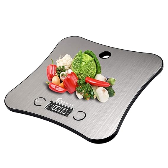 TOFOCO Digitale Küchenwaage Waage Backen Food Scale, 1-5000g/ml Tara Multifunktionswaage Elektronische Waage Küchen Klein Dig