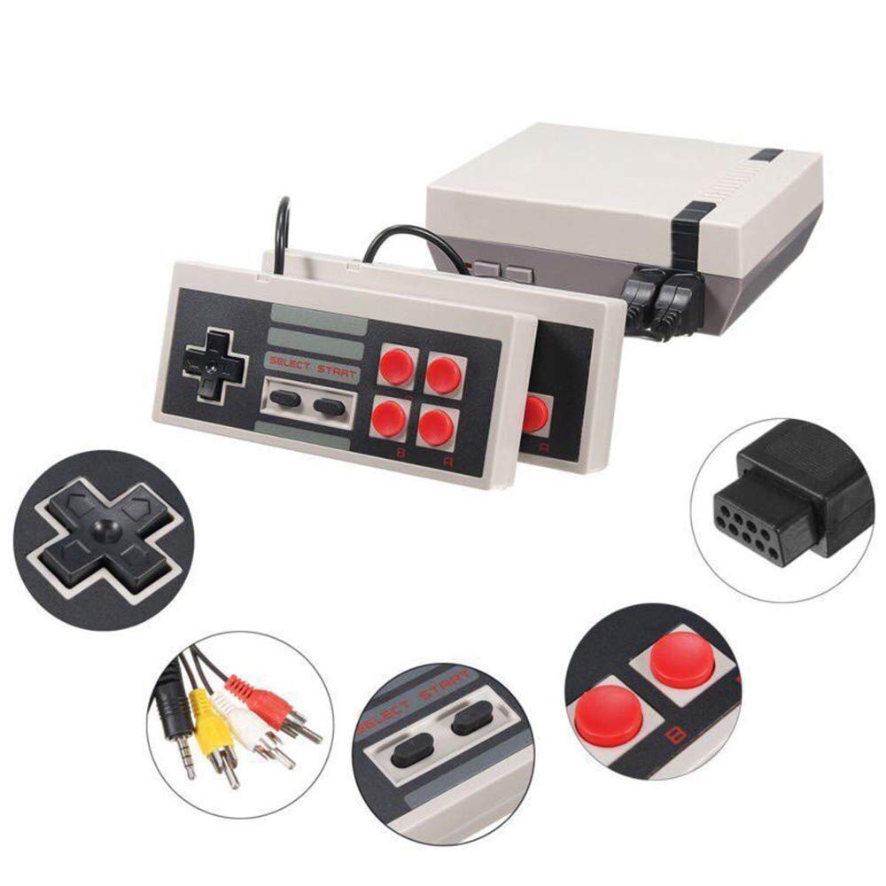 Classic Mini Game Console, Retro Mini Game Console, Retro Mini NES Console, Home TV Game Console Mini NES Retro Video Game Console With AV HD NES Mini Console, Built-In 620 Classic Games for Childre: Video Games
