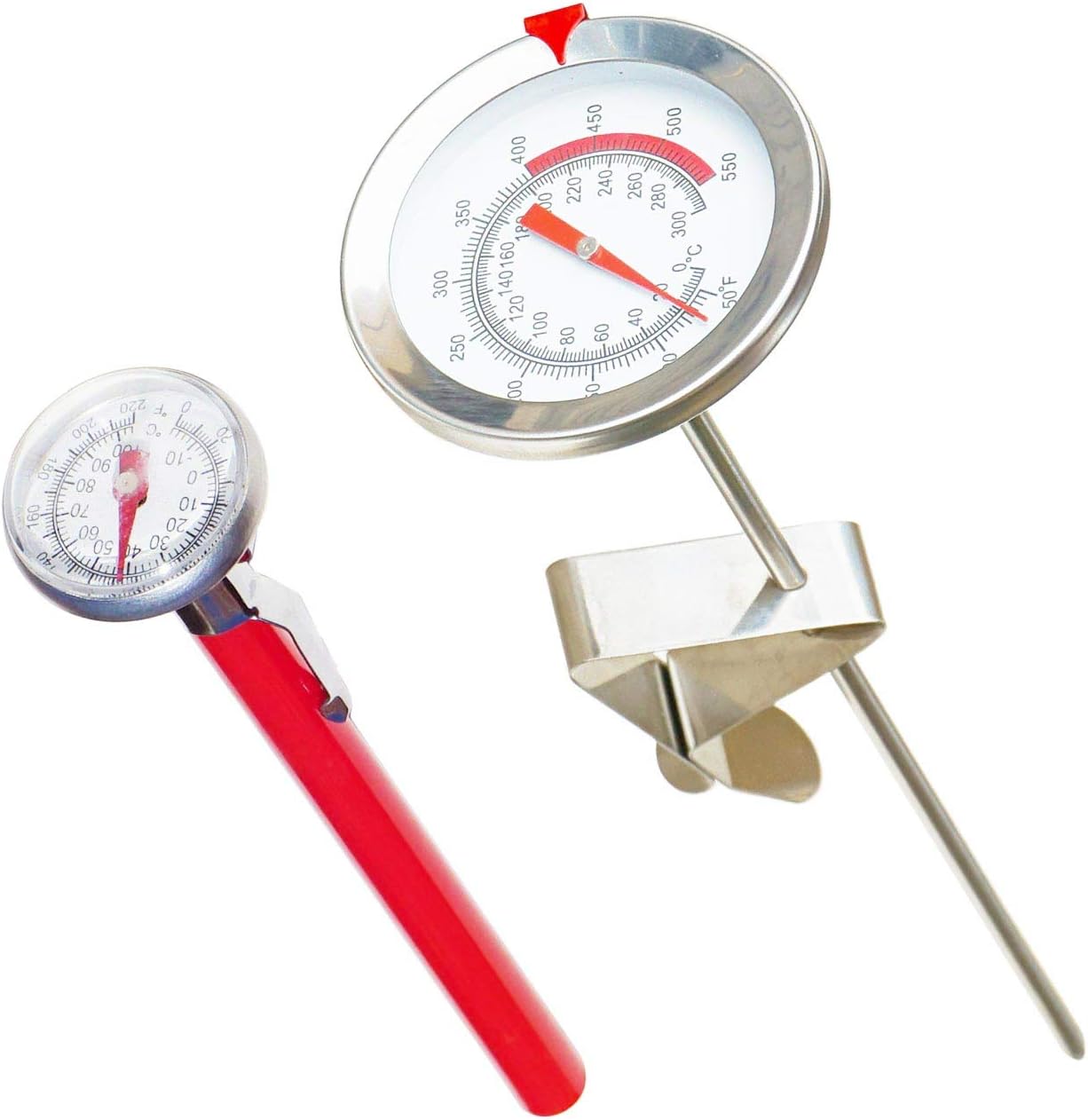Meat Thermometer Cooking Food Thermometer for Kitchen Smoker Grill BBQ Water Milk Jam Hot Beverage Thermometer Probe No need battery 2Pack
