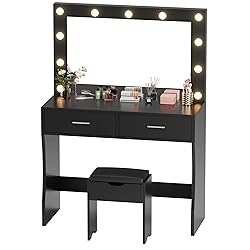 YESHOMY Vanity Desk with Mirror, Makeup Table with
