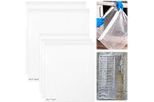 XANGNIER 5 Pack No Scrub Oven Rack Cleaning Bags,No Cleaner Included,Simple to Use,No Messy Hands Reusable Leakproof Soaking Cleaner Bags for Removable Metal Rack,BBQ Grills,Grill Grate