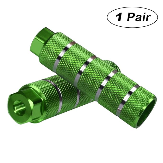 Amotor Bike Pegs, 2Pcs Aluminum Alloy AntiSkid Lead Foot BMX Pegs
