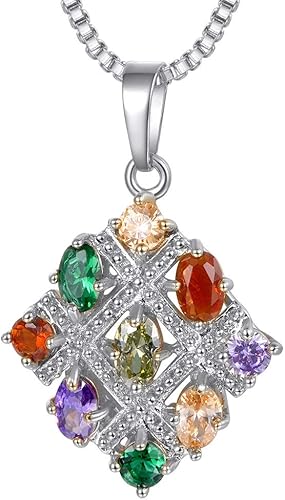 Amazon Suplight シルバー ネックレス レディース ブランド シンプル ジルコニア クリスマス プレゼント アミュレット アクセサリー ネックレス 通販