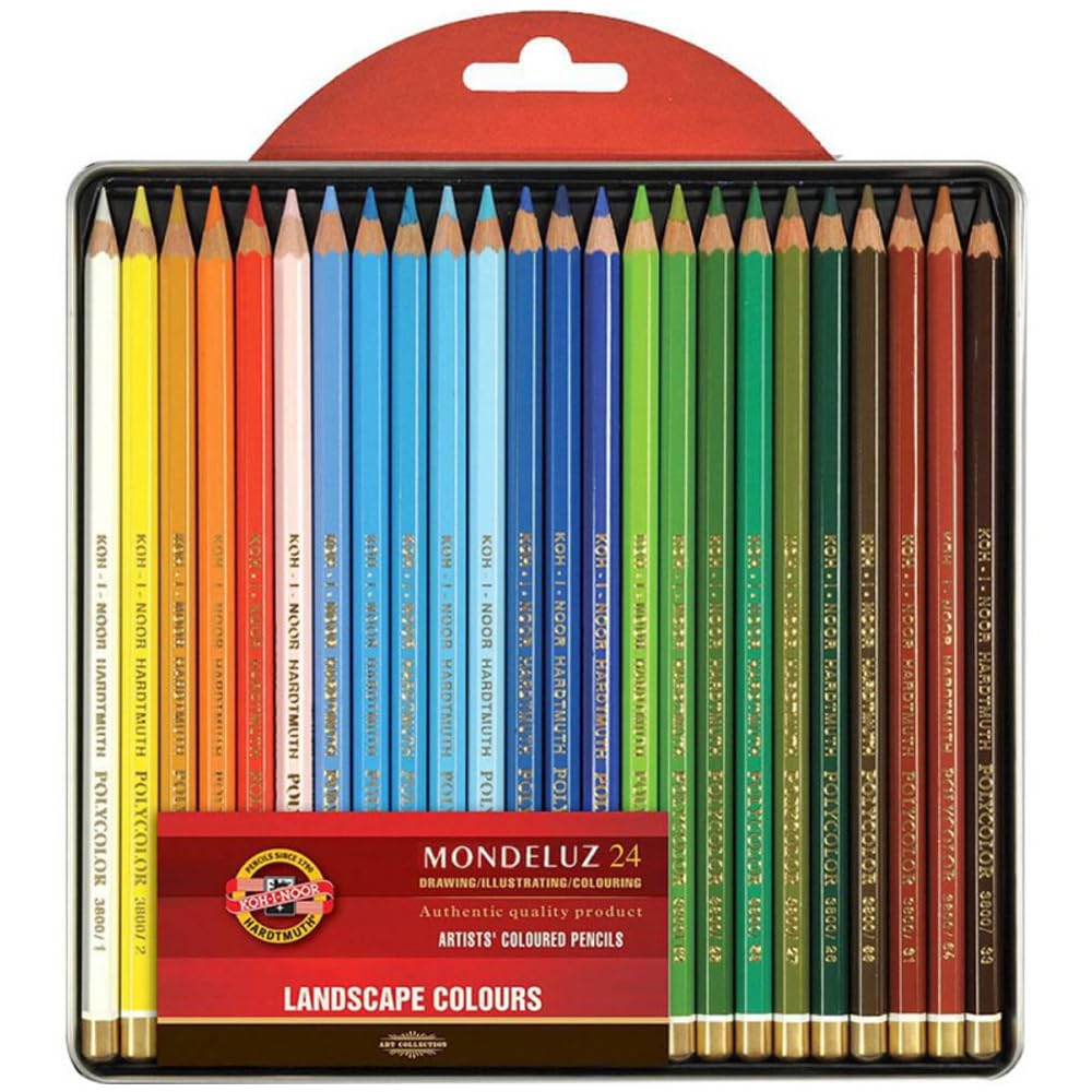 KOH-I-NOOR Mondeluz Landscape Aquarell Coloured Pencils (Set of 24)