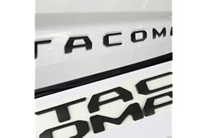 CHRSHN Tailgate Insert Letters Compatible with Tacoma 2024 2025 3D Raised Emblem Decals with Strong 3-m Adhesive Matte Black