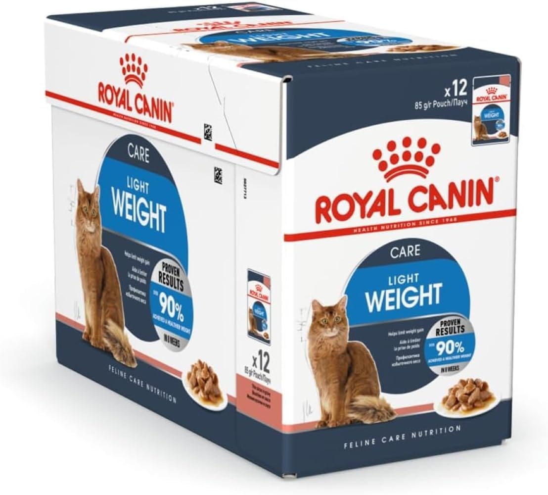 Royal Canin Light Weight Care in Gravy Adult Wet Cat Food 85g (Pack of 12)