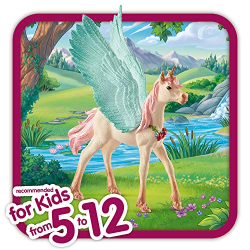 schleich 70575 Schmuckeinhorn-Pegasus, Fohlen, für Kinder ab 5-12 Jahren, BAYALA - Spielfigur, Nicht zutreffend, Weiß – Bild 2