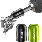 SEESE Strong Magnetic Screw Ring: 1/4 Inch/ 6.35 mm Universal Magnetic Screw Holder - Removable Magnetic Screwdriver Drill Bit Holder for Hex Screwdriver and Power Bits(2 Pcs)