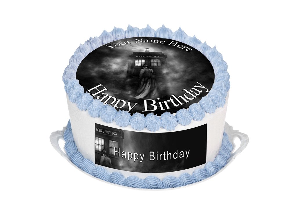 Personalised Doctor Who Tardis 7 5 Inch Premium Quality Cake