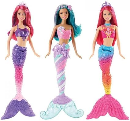 barbie sirene multicolore