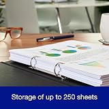 Oxford Premium A4 Ring Binder Silver 25mm 40mm Spine Laminated view 5