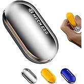 Metal Fidget Slider for Adults – Silky-Smooth Stress Relief Toy with Click Sounds Haptic Feedback, EDC Magnetic Fidget Toys Adults Block, Anxiety ADHD Focus Sensory Gift for Friends, Office & Travel