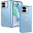 BENTOBEN for Google Pixel 9 Pro Fold Case, Translucent Matte Reveal Logo Slim Shockproof Anti-Yellow Lightweight Women Men Boys Girls Protective Phone Cover Cases for Pixel 9 Pro Fold 8.0", Blue