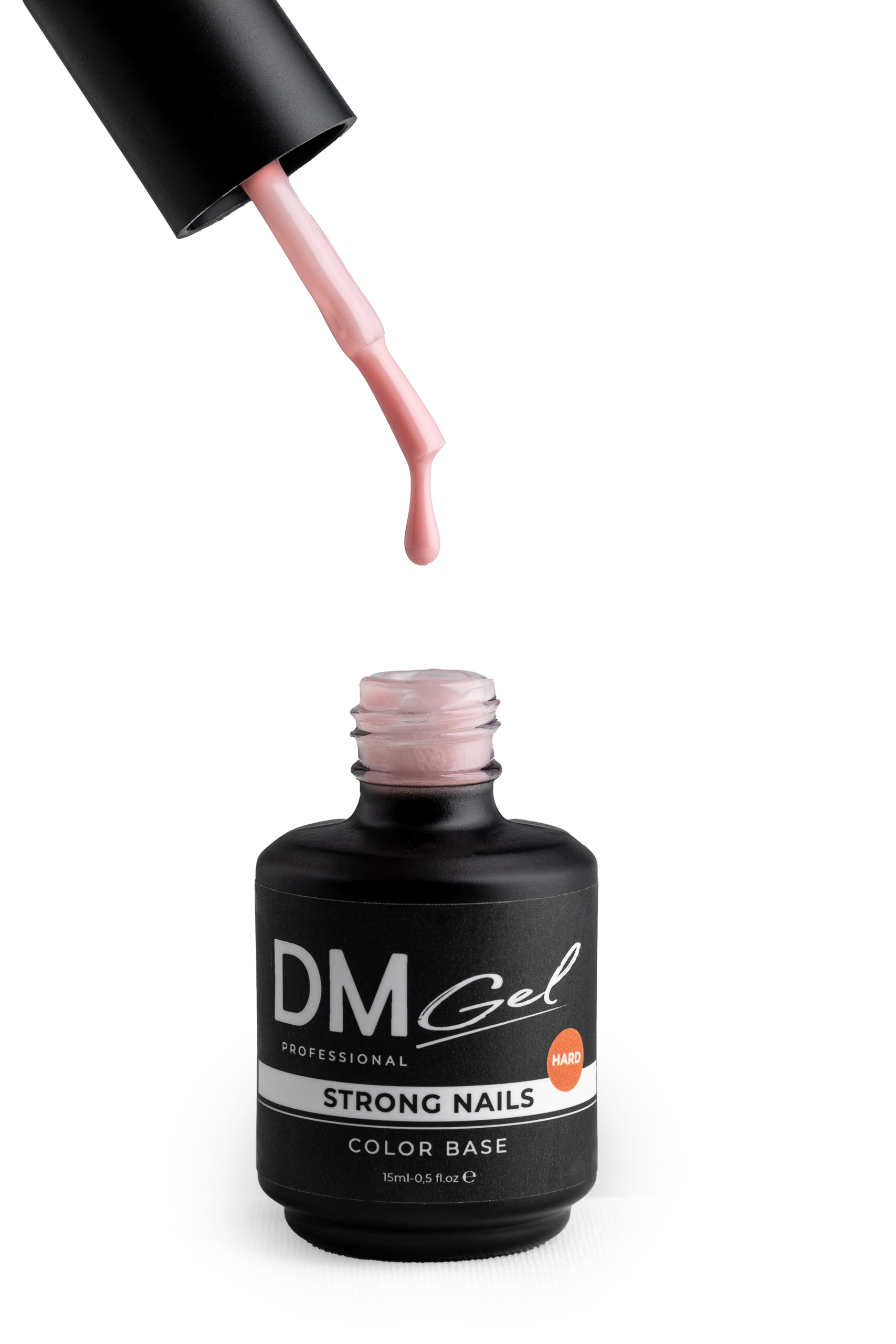 DM Professional Builder Nail Gel in A Bottle, LED Nail Lamp Cured Hard Gel Nail Strengthener BIAB, 15 ml (Nude Pink #007) - Image 3