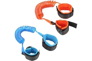 CAVLA Anti Lost Wristband,Anti Lost Wrist Link,Toddler Child Safety Wrist Leash,Anti Lost Rope Walking Harness, 2Pcs Toddler 