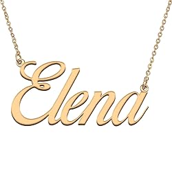HUAN XUN Customized Custom Simple Any Name Necklace