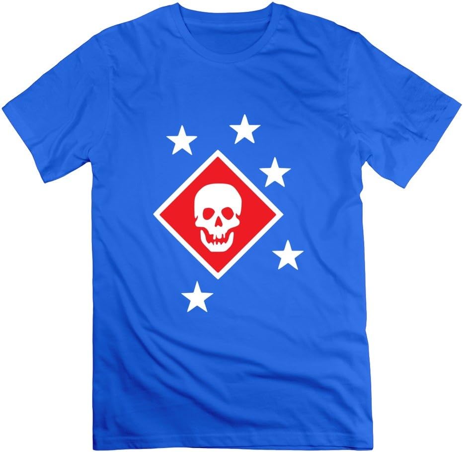 FQZX Men's Marine Raiders T Shirt RoyalBlue