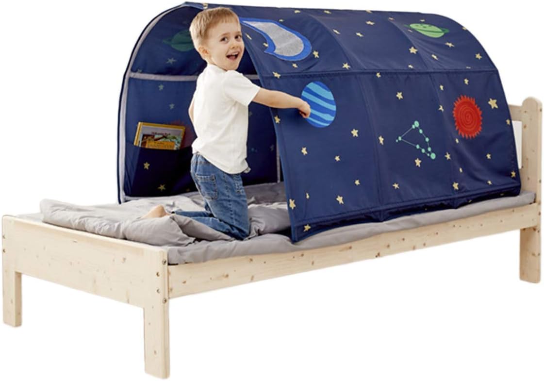 Amazon Co Jp 子供ベッドテントベッドキャノピードリームキッズ遊びテント劇場プライバシースペース眠っている屋内玩具ゲームハウス スポーツ アウトドア